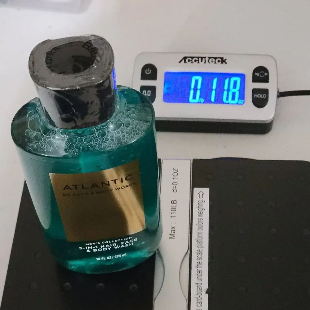 Bath & Body Works Atlantic Mens 3 in 1‎ Hair Face Body Wash 10 oz Discontinued